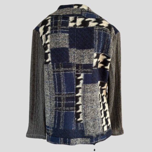 Linea Domani Wool Blend Abstract Blazer Jacket - Picture 2 of 16